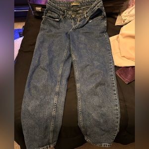 Women blue jeans
